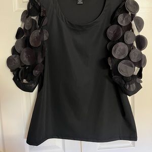 Black evening blouse